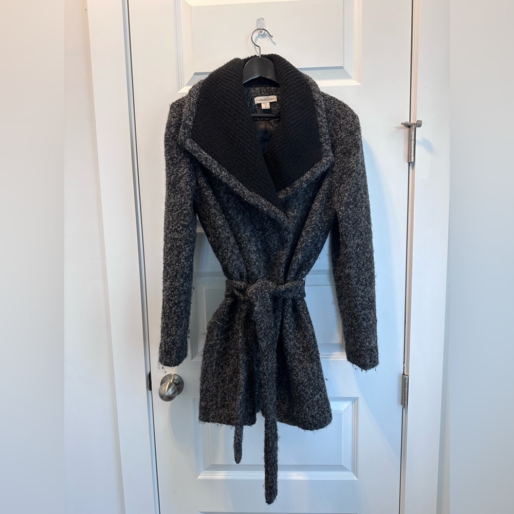 Black Wrap Coat - image 1